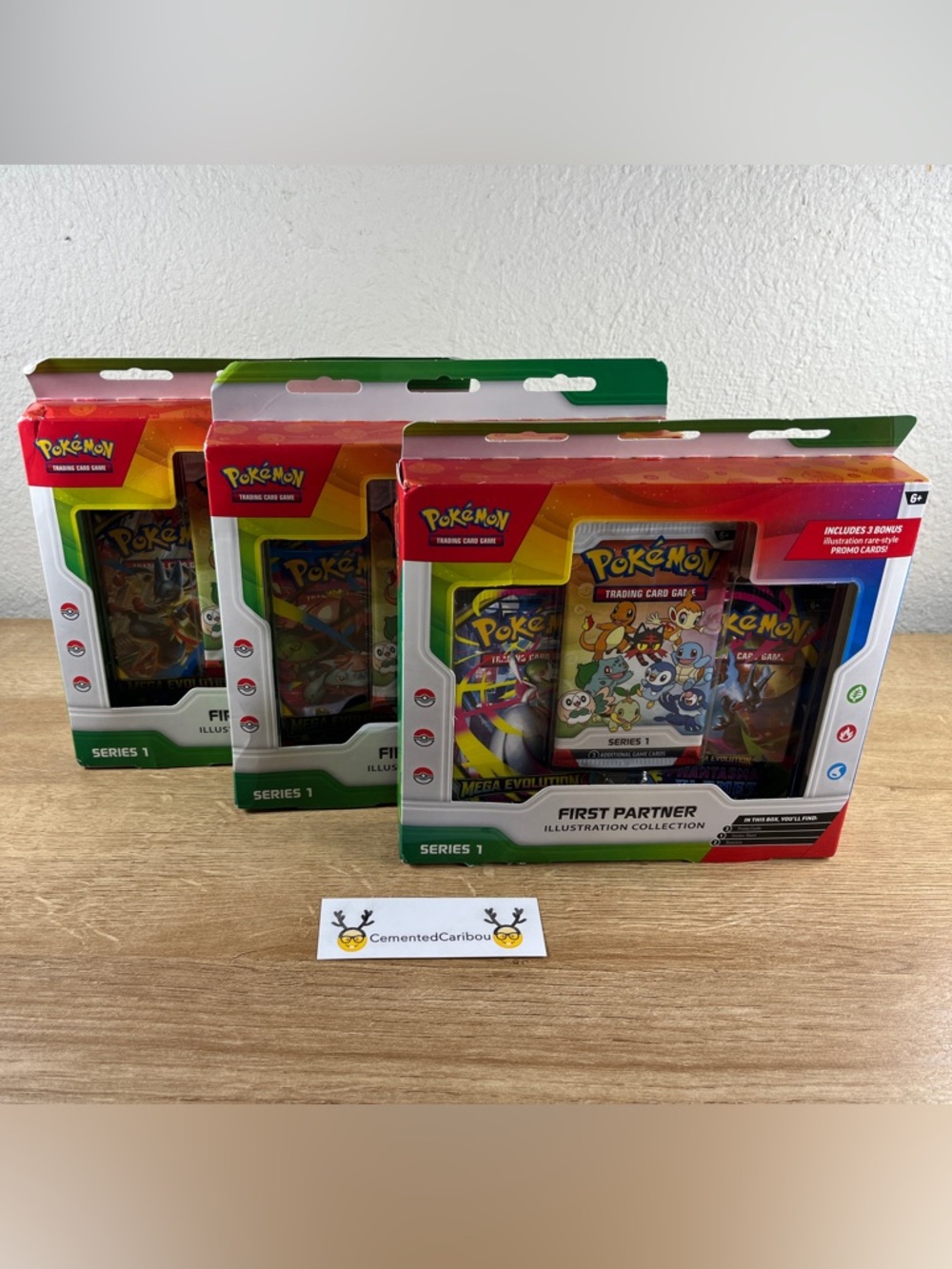 Pokemon First Partner Illustration Collection Series 1 Lot x3 *READ DESC* SEALED